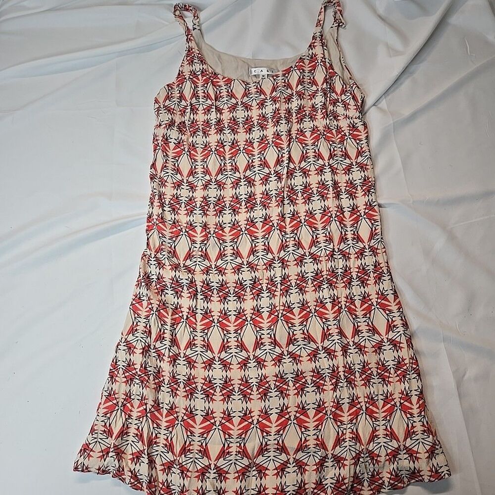 Batik Dress for Women 34in Cabi 100% Rayon Mini Whimsigoth Boho Geometric Summer
